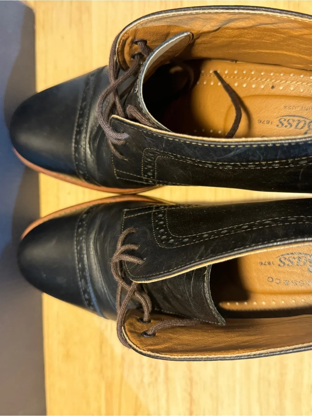 G.H. Bass & Co. Black Leather Chukka Brady Boots Size 8D